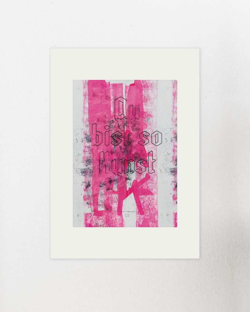 du bist so kunst | poster