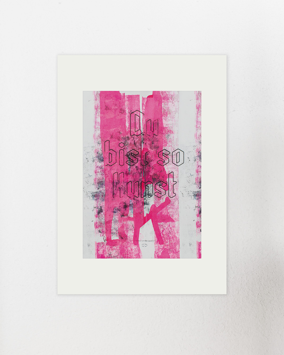 du bist so kunst | poster