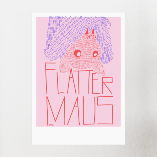 flattermaus | kunstdruck