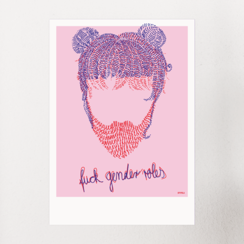 fuck Genderroles dutt | kunstdruck