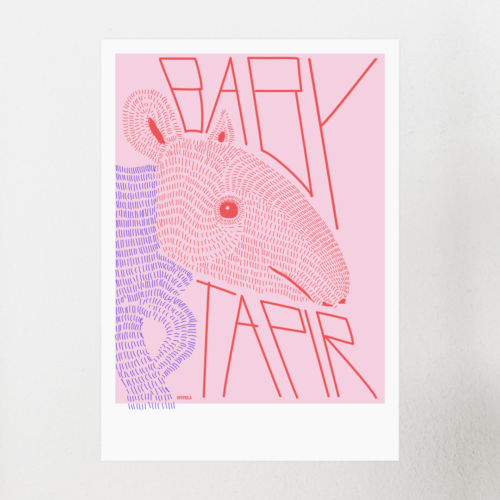 baby tapir | kunstdruck