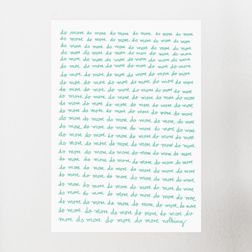 do more | kunstdruck