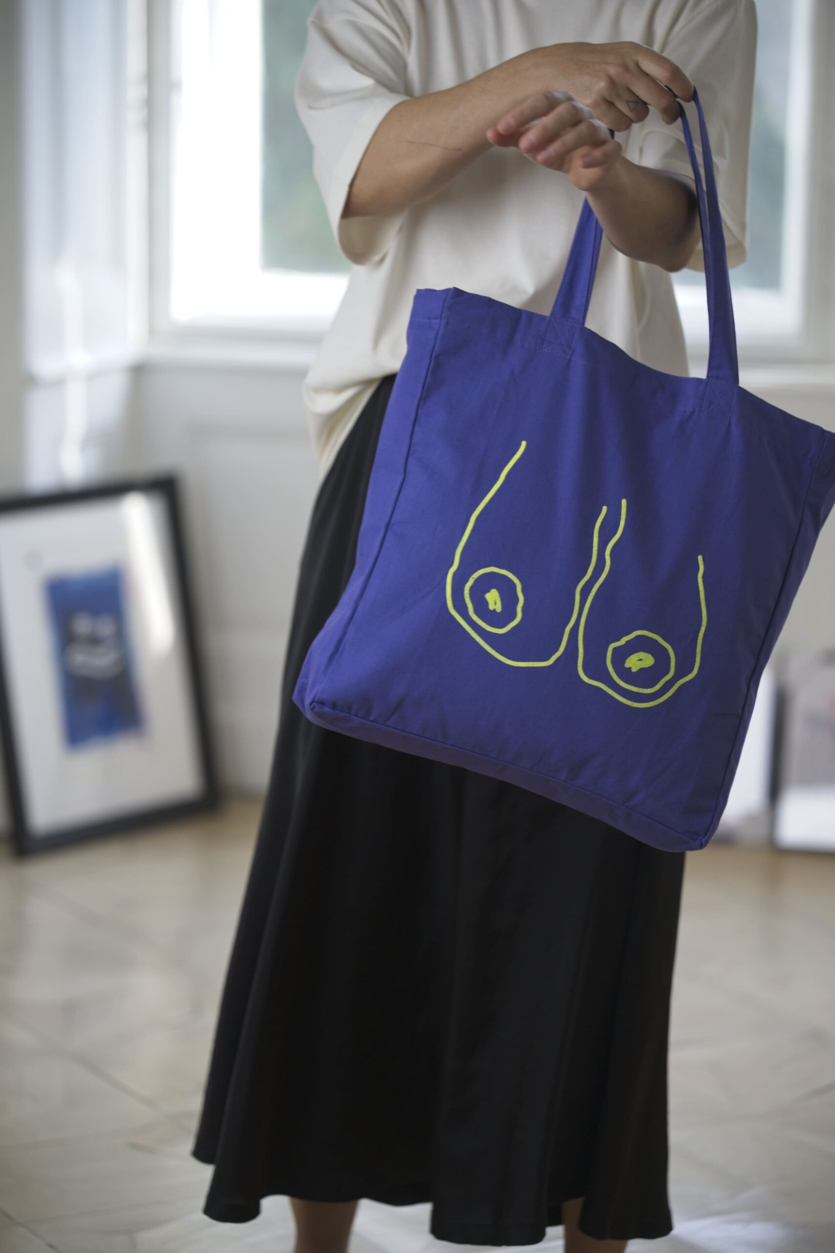 XXL neonbrüste lila | shopper | limited