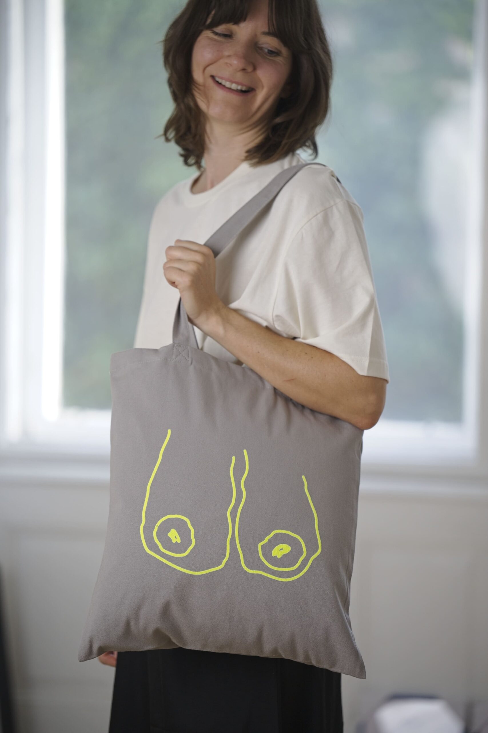 neonbrüste grau | totebag | limited