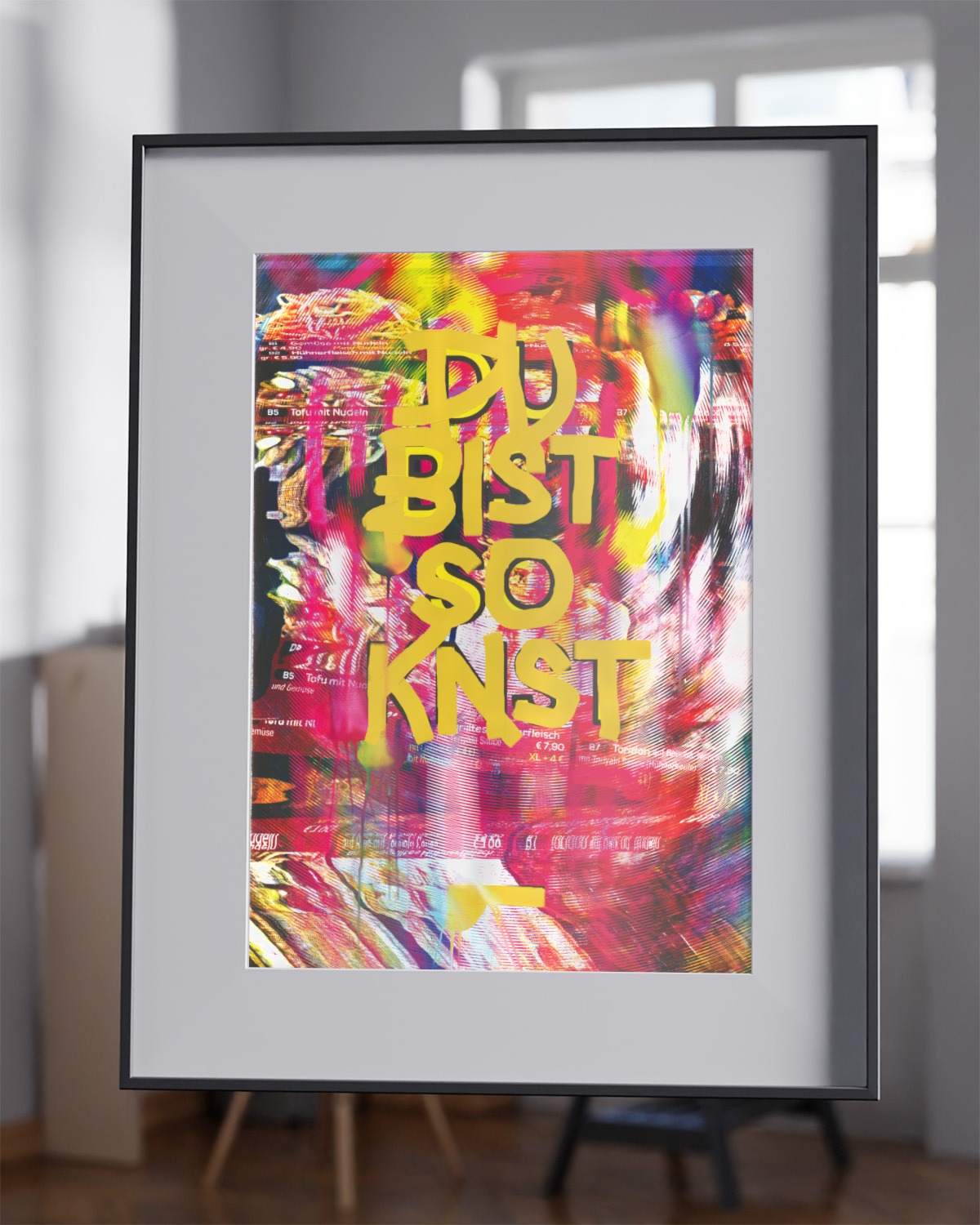 POSTER-dubistsoknst26-A3-workover – vandrangl-poster-dubistsokunst-framed