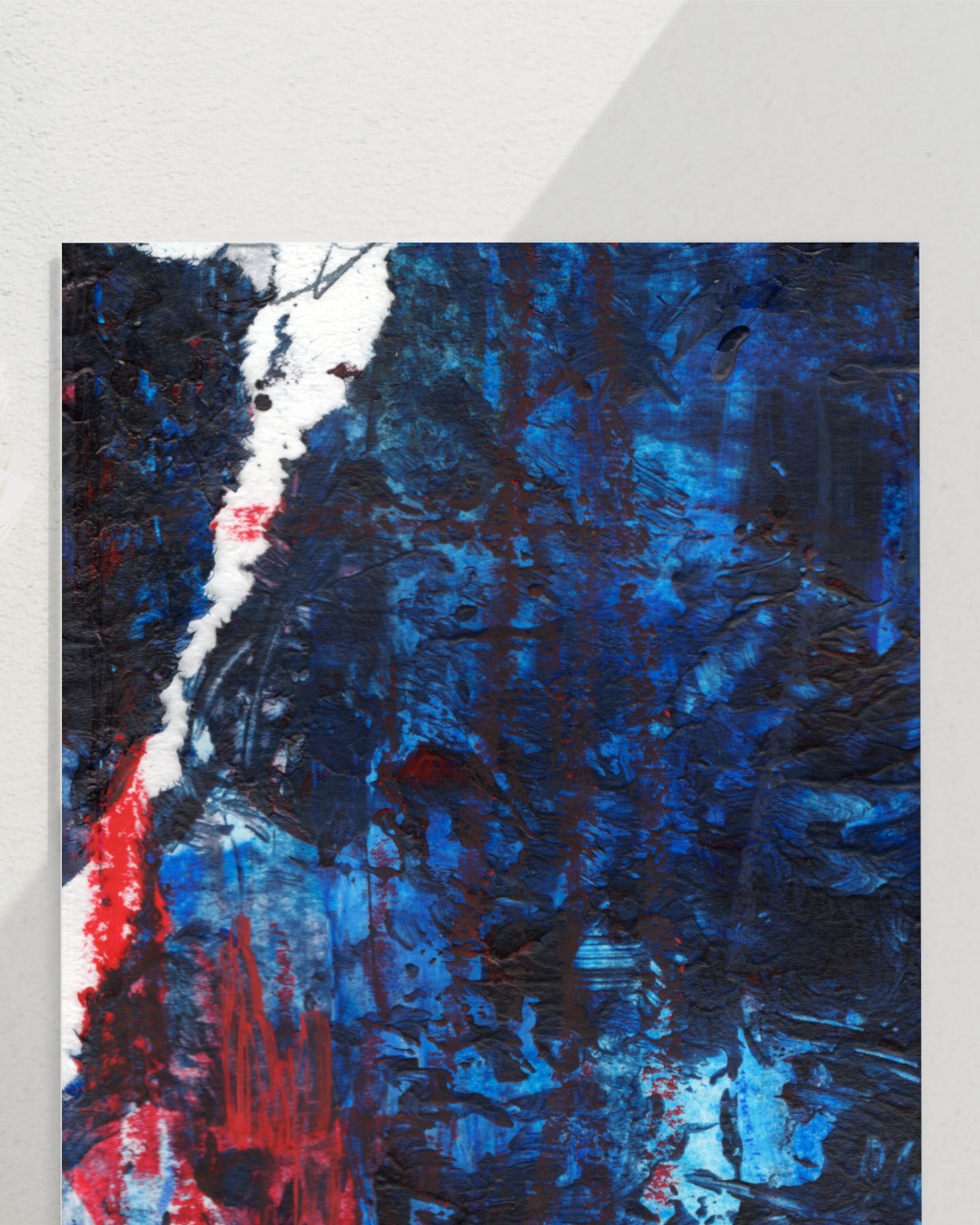 blueblues – vandrangl-Kunstdruck-blanko-close