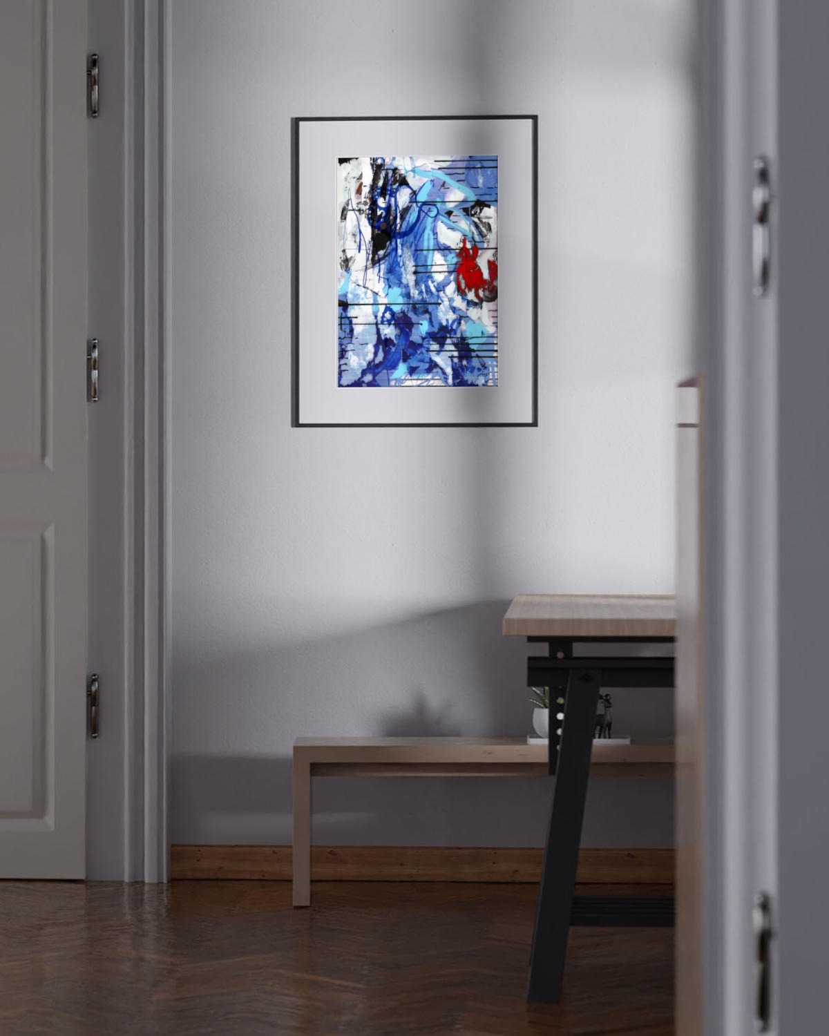 derfuchsunddaspferd – vandrangl-Kunstdruck-blanko-framed-faraway
