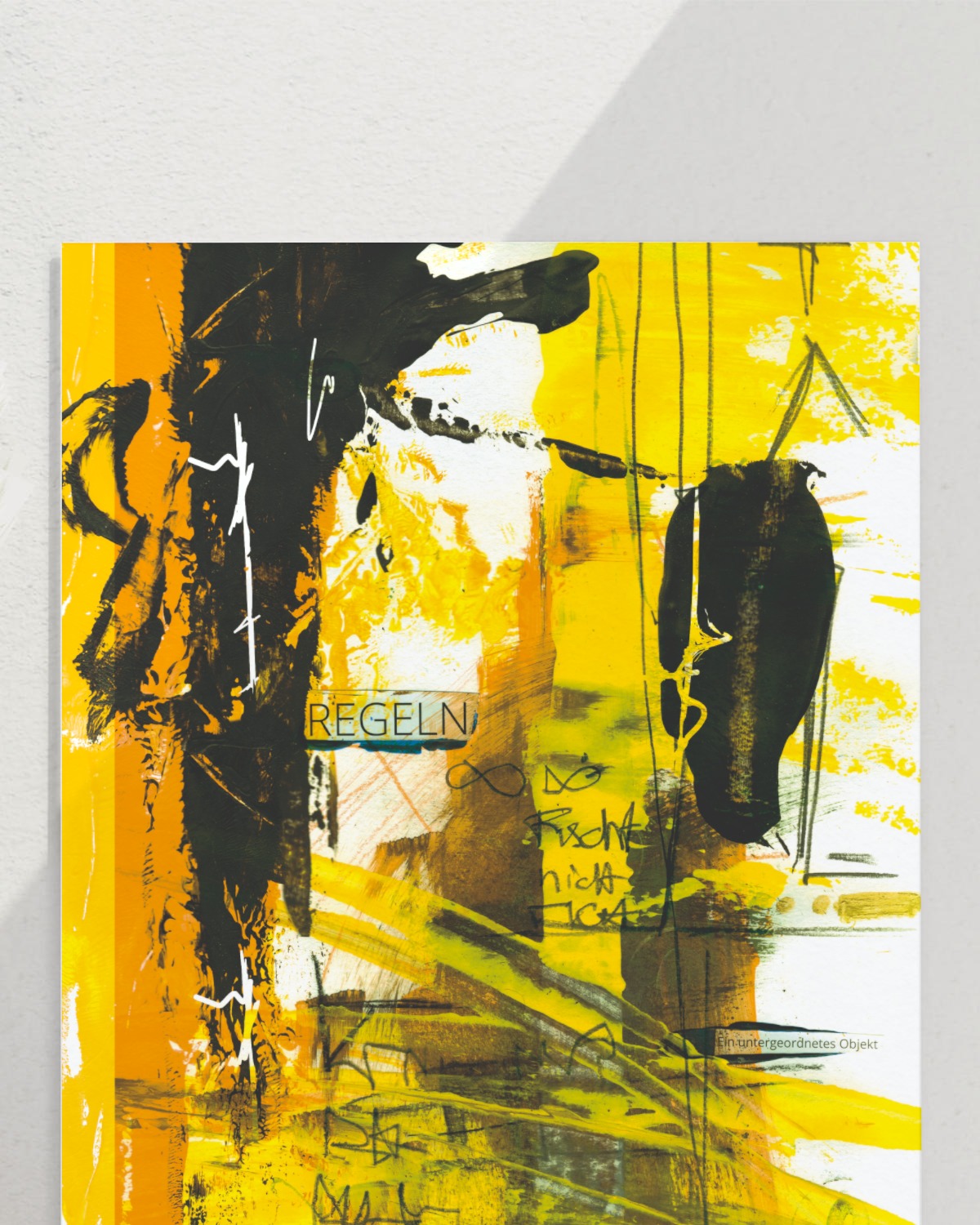 gelebe-regels – vandrangl-Kunstdruck-blanko-close