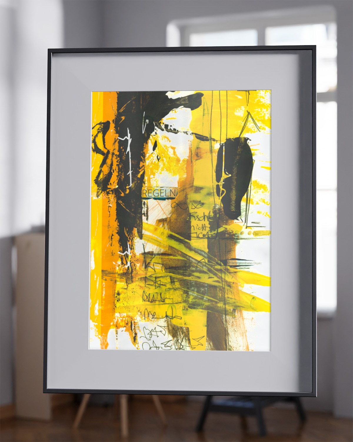 gelebe-regels – vandrangl-poster-dubistsokunst-framed