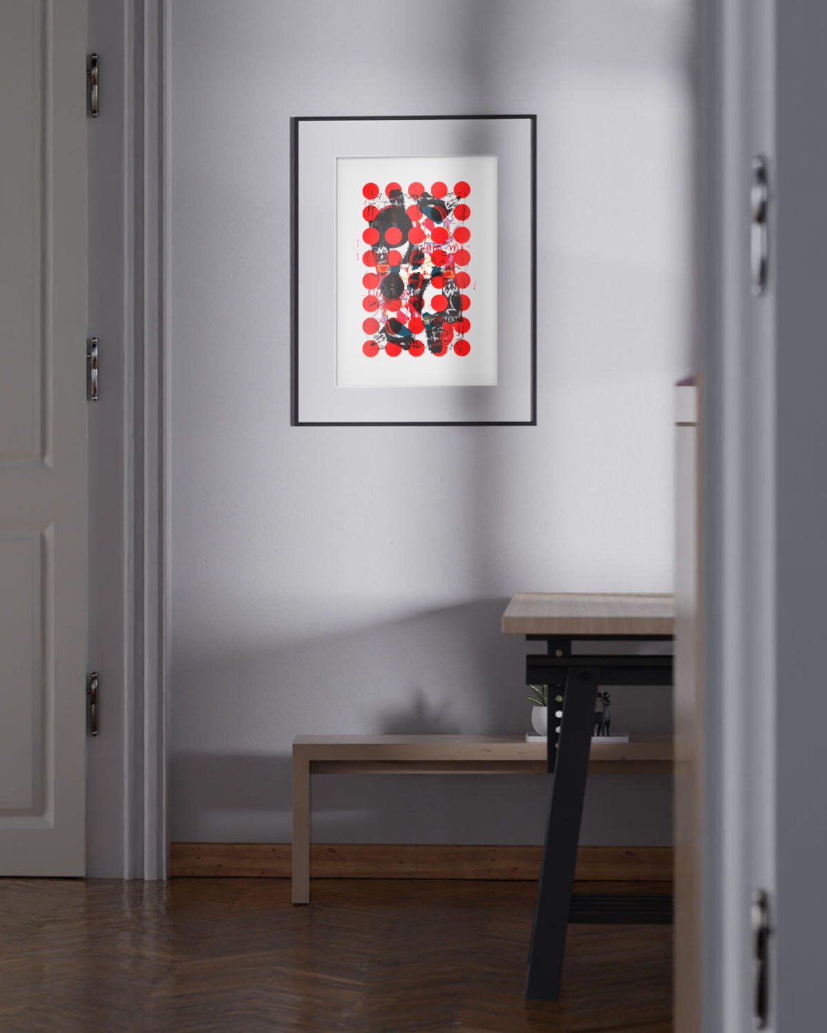 kontext-isnix – vandrangl-Kunstdruck-blanko-framed-faraway