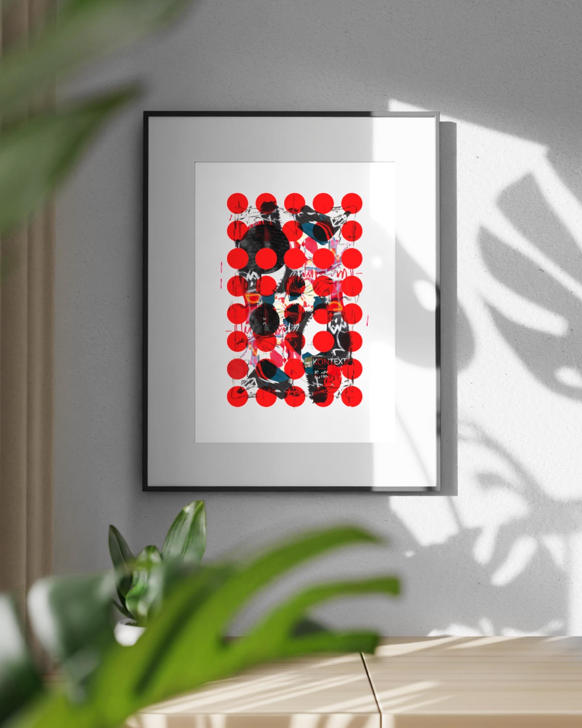 kontext-isnix – vandrangl-Kunstdruck-blanko-framed-single