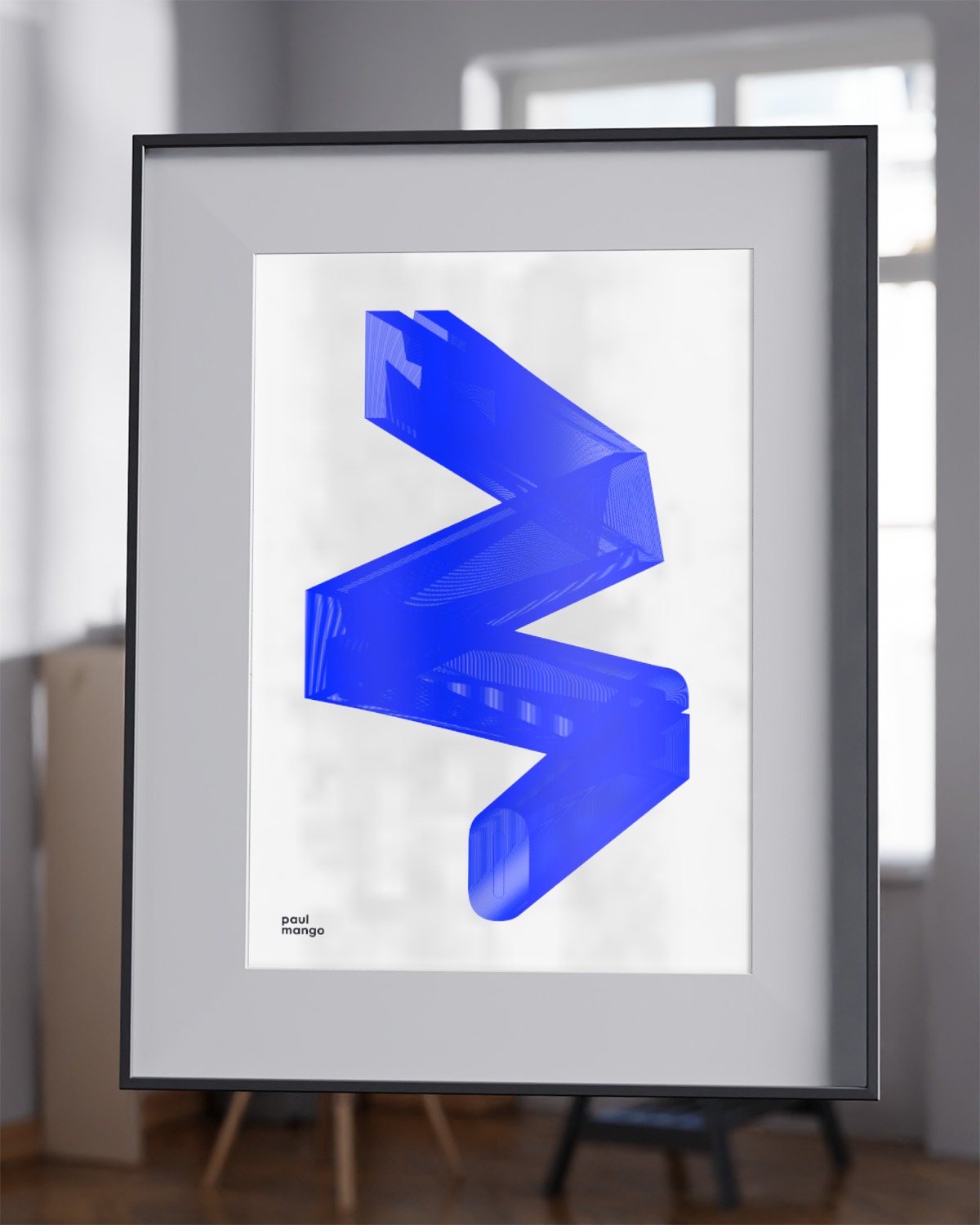 poster-mangoblue – vandrangl-poster-dubistsokunst-framed