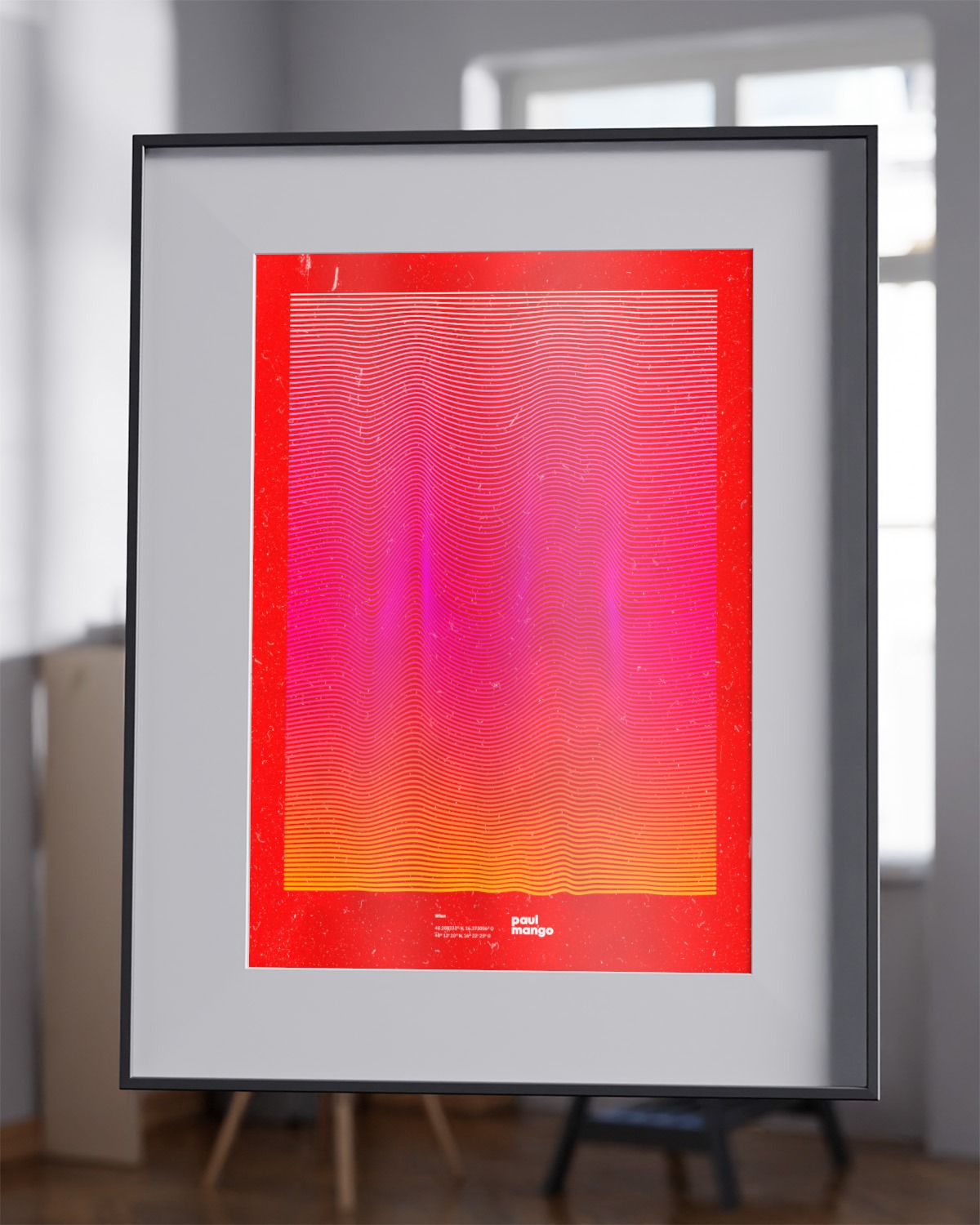 poster-mangowaves – vandrangl-poster-dubistsokunst-framed