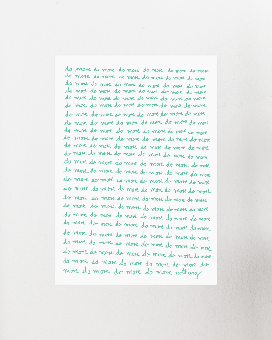 do more | kunstdruck